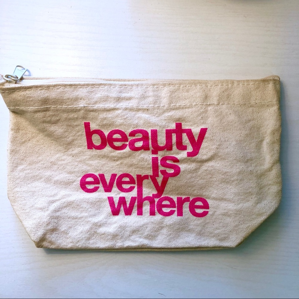 Dogeared Beauty Is Everywhere Canvas Makeup Pouch